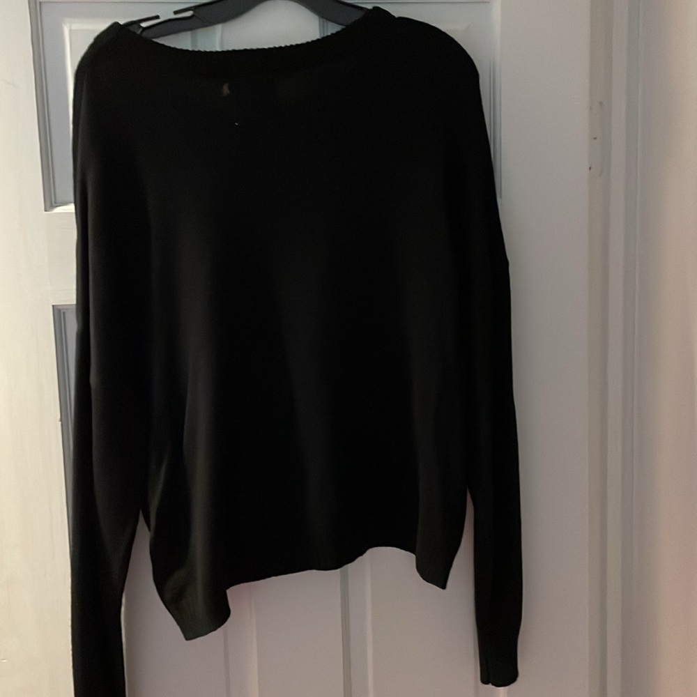 Hohoho sparkley black Christmas sweater in size large - Picture 5 of 5